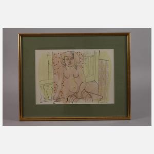 Heinrich Steiner, Damenakt im Interieur