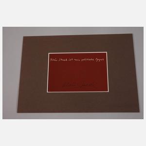 Joseph Beuys, "Klaus Staeck ist mein..."