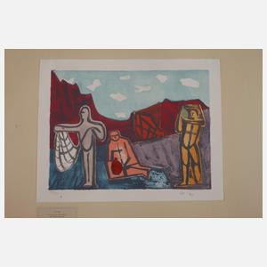 Werner Gilles, Drei Fischer am Strand