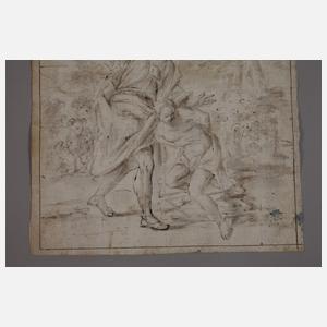 Altmeisterzeichnung, Opferung Isaaks