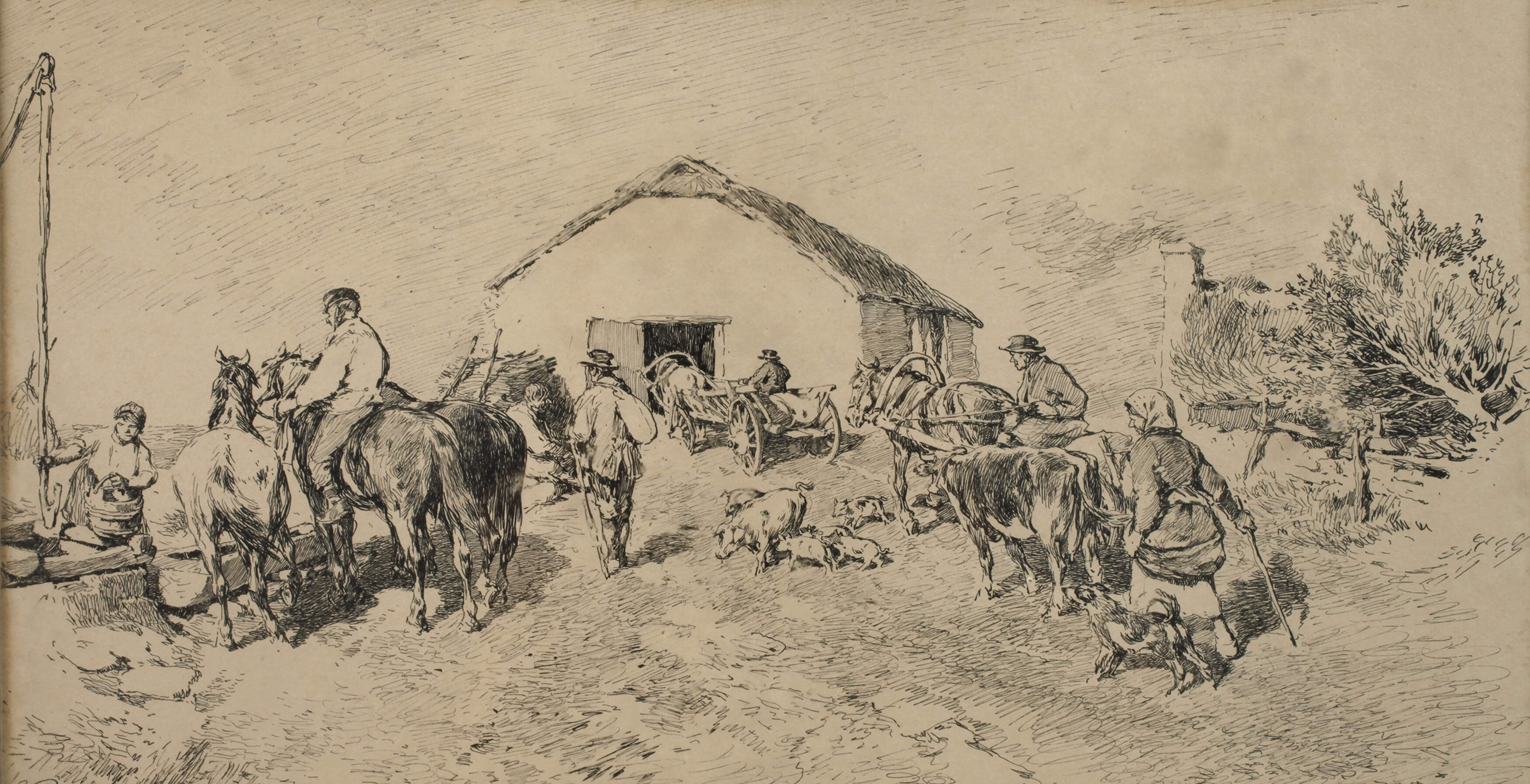 Prof. Gregor von Bochmann, Estnische Bauern