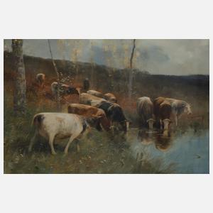 Maurice Hagemans, Kühe am See