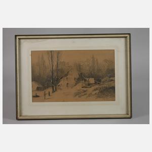 Fritz Rossack, Verschneite Häuser