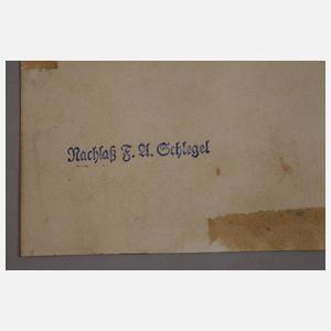 Friedrich August Schlegel, attr., Damenportrait