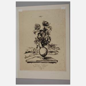 Julius Bissier, attr., Blumenstillleben