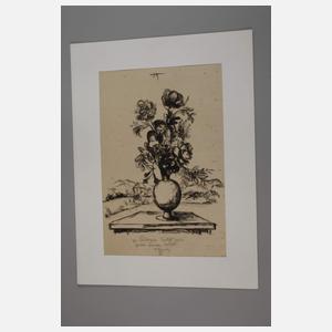 Julius Bissier, attr., Blumenstillleben