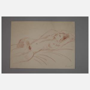 Gudrun Brüne, Liegender weiblicher Akt