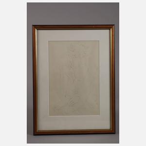 Edvard Frank, Sitzender Jünglingsakt