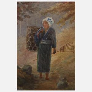 Shigesaburo Ishida, Japanerin auf dem Heimweg