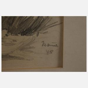 Krause, Zwei Landschaftszeichnungen