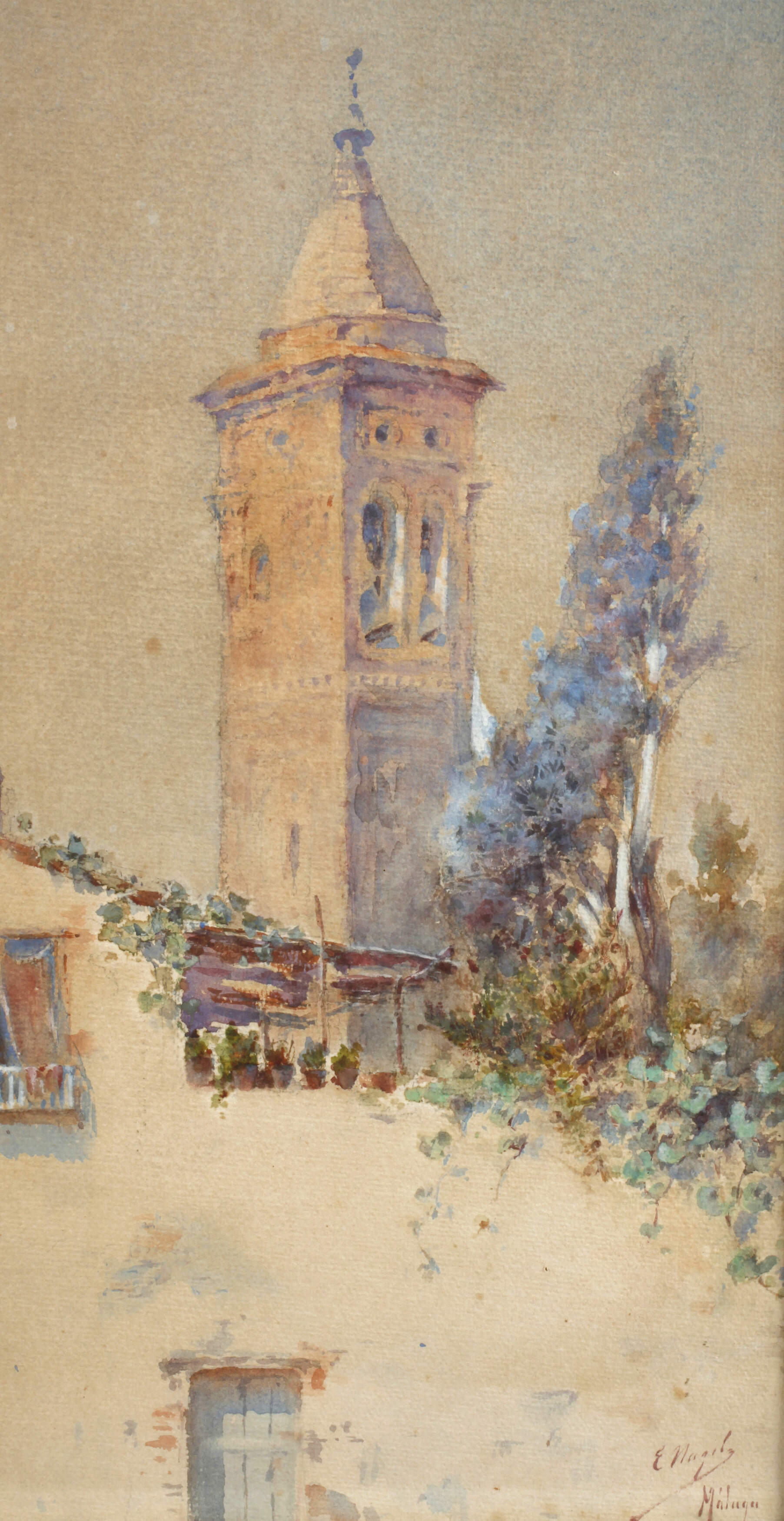 Enrique Nagel y Disdicz, Partie in Malaga