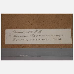 N. W. Onischtschenko, Ansicht Moskau