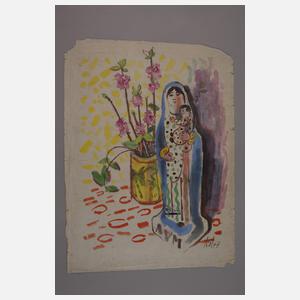 Prof. Albert Schaefer-Ast, Stillleben mit Madonna