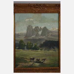 Prof. Albert Stagura, Kühe auf der Alm