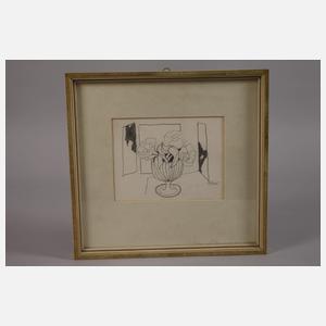 Heinrich Steiner, Stillleben mit Blumenvase