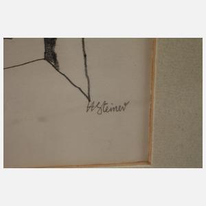 Heinrich Steiner, Stillleben mit Blumenvase