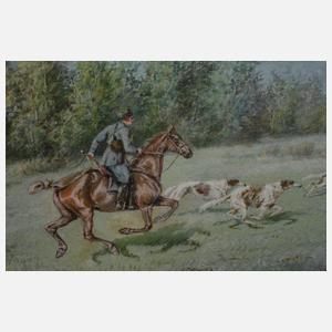 Georges de Swertschkoff, "Wolfsjagd"