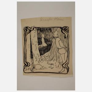 Alice Wanke, attr., Serie Jugendstilillustrationen