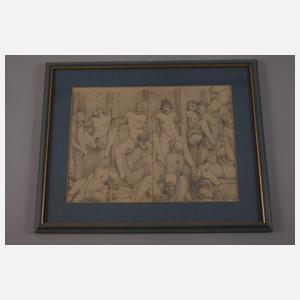 Konvolut erotische Zeichnung