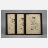 Drei Zeichnungen Erotika111