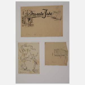 Wilhelm Hövener, Konvolut Karikaturen