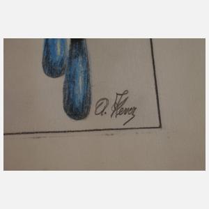 Sammlung Art déco-Zeichnungen und -Entwürfe