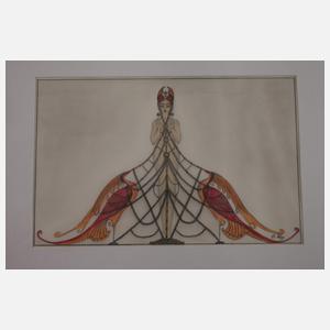 Sammlung Art déco-Zeichnungen und -Entwürfe