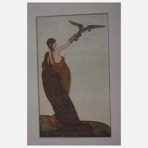 Sammlung Art déco-Zeichnungen und -Entwürfe