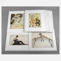 Sammlung Art déco-Zeichnungen und -Entwürfe111