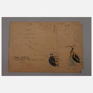 Gerd Mackensen, attr., Konvolut Theaterentwürfe