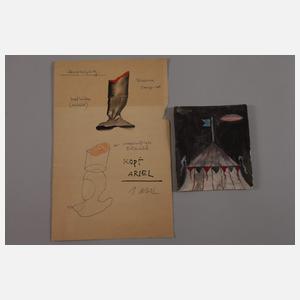 Gerd Mackensen, attr., Konvolut Theaterentwürfe