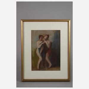 Georg Merkel, Zwei Frauen im Bad