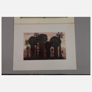 Alfred Traugott Mörstedt, Baumgruppe am Abend