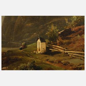 Carl Heyn, Marterl in Berglandschaft