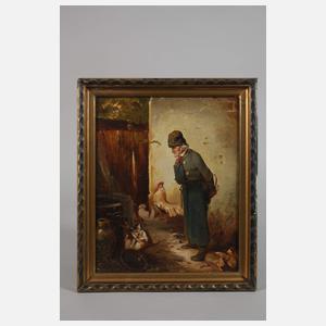 Meno Mühlig, Bauer und spielende Katzen