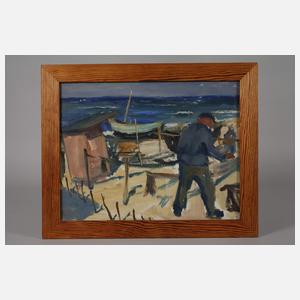 Rolf Andiel, attr., Fischer am Strand