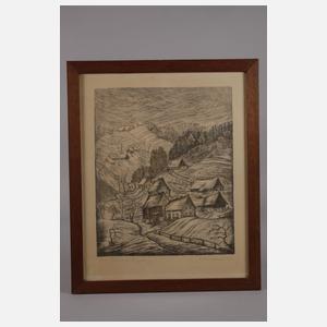 Felix Bartl, "Erster Schnee im Erzgebirge"