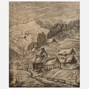 Felix Bartl, "Erster Schnee im Erzgebirge"