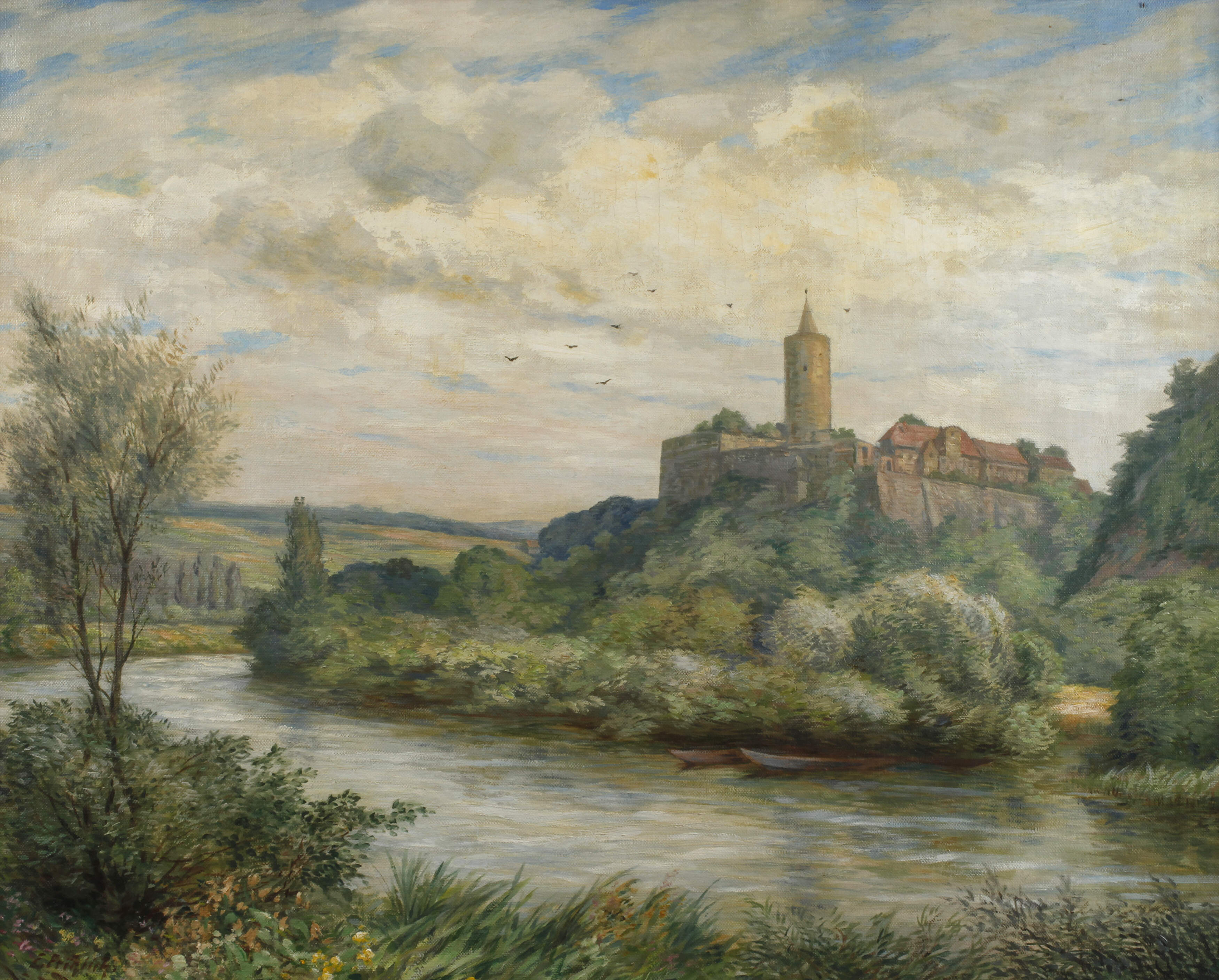Emil Fröhlich, Burg Schönburg bei Naumburg