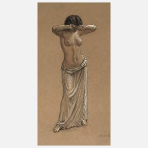 Walther Gasch, Stehender weiblicher Halbakt