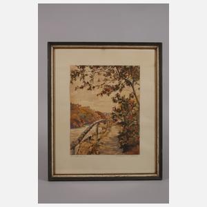 Georg Hirmsch, "Herbstsonne im Elstertal"