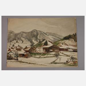Alfred Tröger, Ansicht von Pfronten im Allgäu