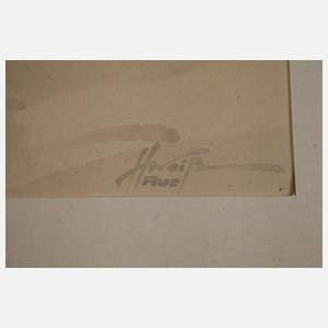 Hans Weiß-Aue, Verschneites Bauernhaus