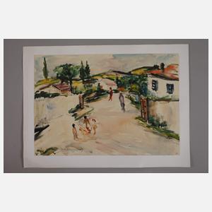 Albert Hennig, Italienische Landschaft