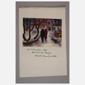 Albert Hennig, Winter in Zwickau