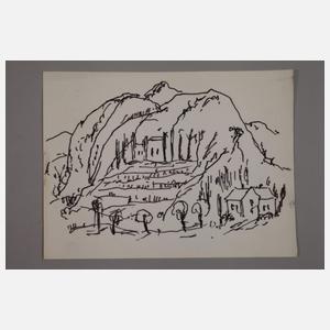 Albert Hennig, Dorf im Gebirge