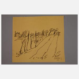 Albert Hennig, Italienische Landschaft