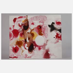 Prof. Heinz Werner, Abstraktion in Rot