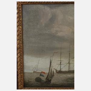 Willem II. van de Velde Nachfolge, Schiffe auf See,