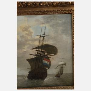 Willem II. van de Velde Nachfolge, Schiffe auf See,